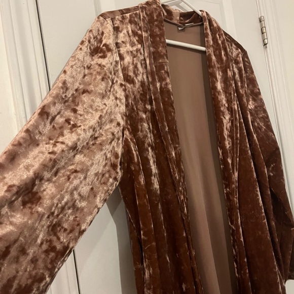 Velvet robe top rose gold - Picture 4 of 4